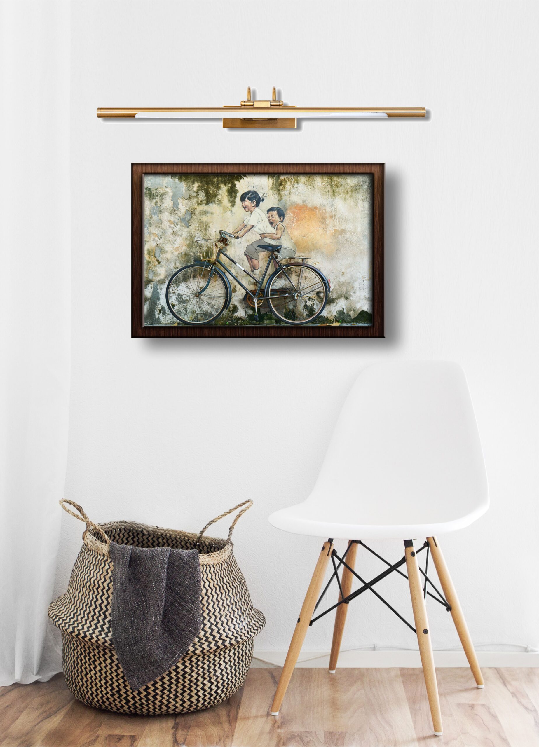 4016 Aplique de pared para cuadros y espejos LED 12W 65cm Bronce envejecido - Imagen 3