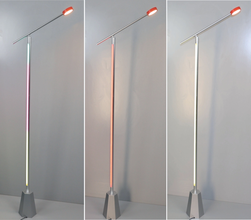 6017 Lampara de suelo LED 24W , Dimable, RGB Aluminio Mate - Imagen 5