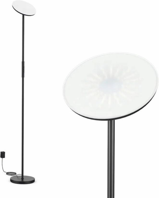 Pie de salón SMART, WI-FI + sensor táctil + APP control, regulable, 3000K- 6000K + RGB 25W, lacado NEGRO Mate - Imagen 6