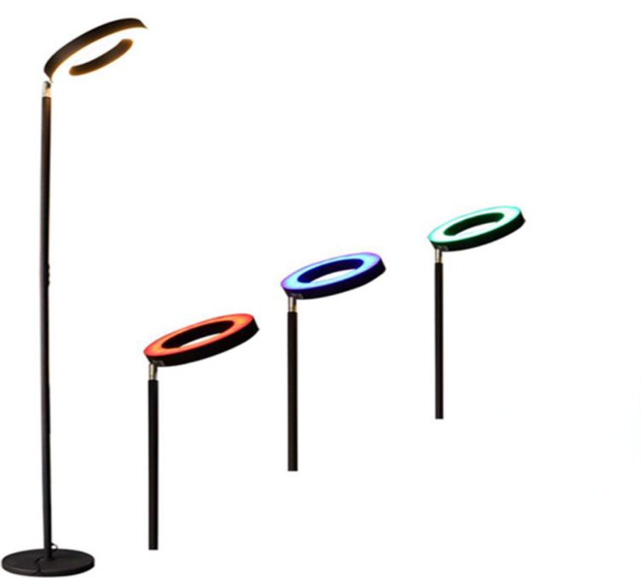 Pie de salón SMART, WI-FI + sensor táctil + APP control, dimable 3000K- 6000K + RGB 42W NEGRO, - Imagen 2