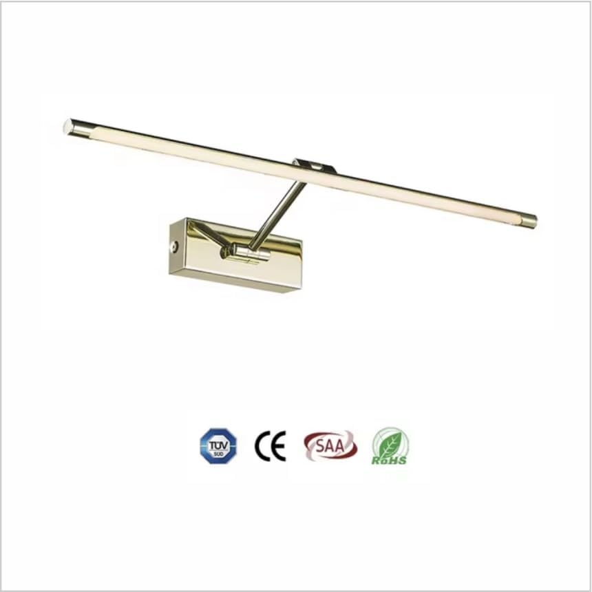 4110 Aplique LED 8W ,tono de luz cálida , Oro brillante. 48cm - Imagen 4