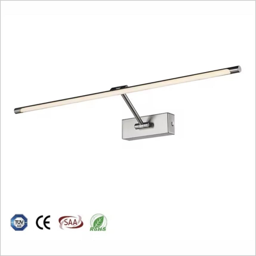 4111 Aplique LED de pared para cuadros, espejos 8W luz cálida, Niquel mate. 48cm - Imagen 5