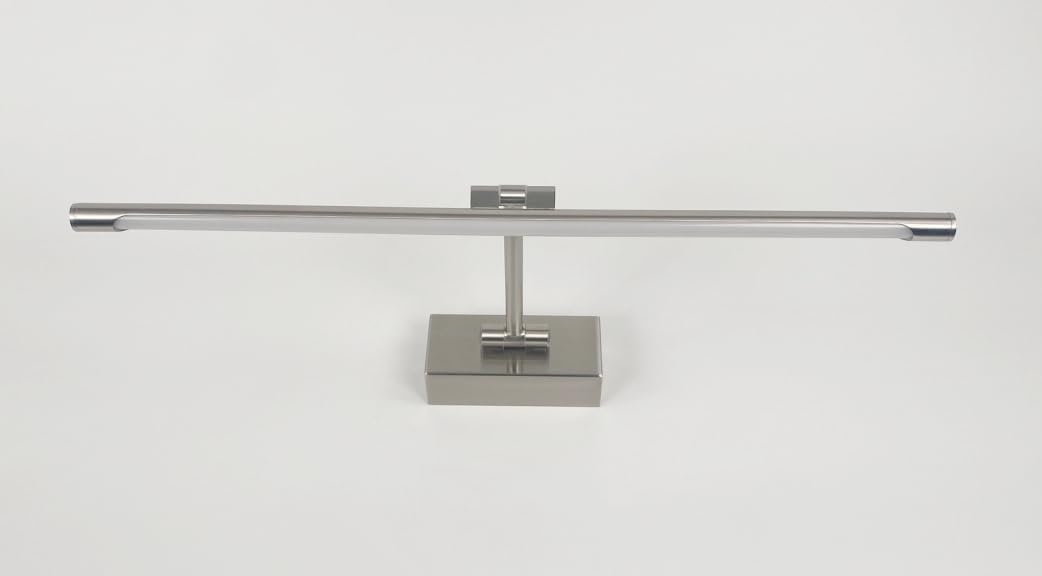 4111 Aplique LED de pared para cuadros, espejos 8W luz cálida, Niquel mate. 48cm - Imagen 8