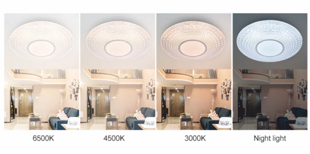 1042 Lampara de Techo Led 40w con mando, Regulable  Blanco, redondo Ø40cm - Imagen 7