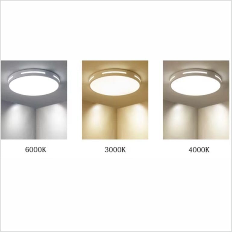 1040 Lampara de Techo Led 40w Lacado Blanco, redondo Ø40cm - Imagen 4