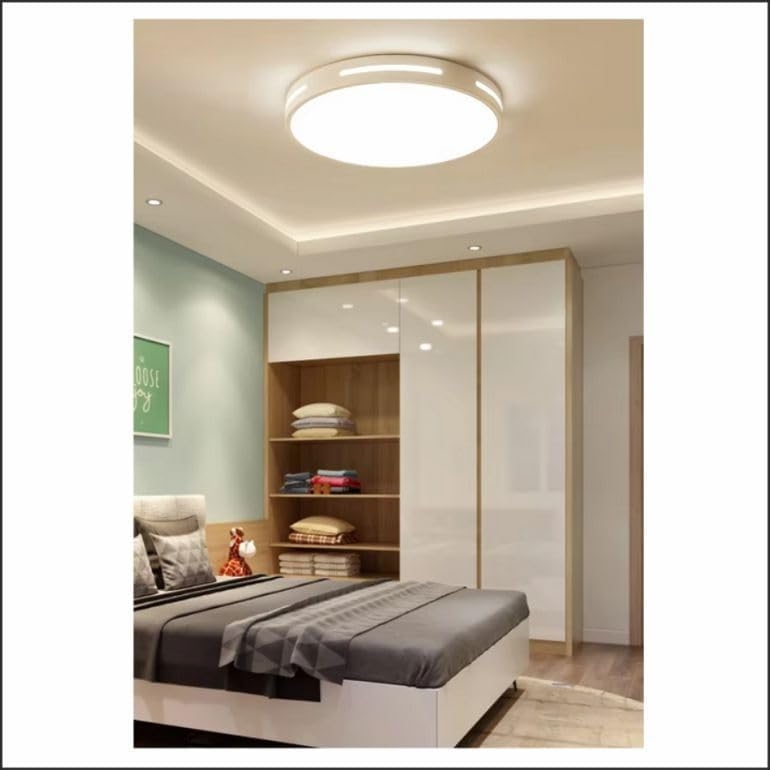 1040 Lampara de Techo Led 40w Lacado Blanco, redondo Ø40cm - Imagen 8