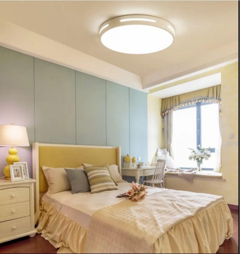 1040 Lampara de Techo Led 40w Lacado Blanco, redondo Ø40cm - Imagen 9