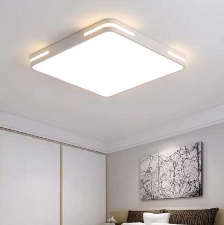 1041 Lampara de Techo Led 40w Lacado Blanco, Cuadrado 40x40cm - Imagen 7