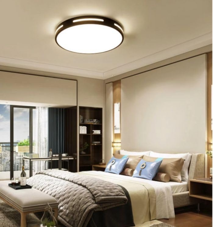 1047 Plafón de Techo LED 40W Lacado negro Ø40cm - Imagen 5