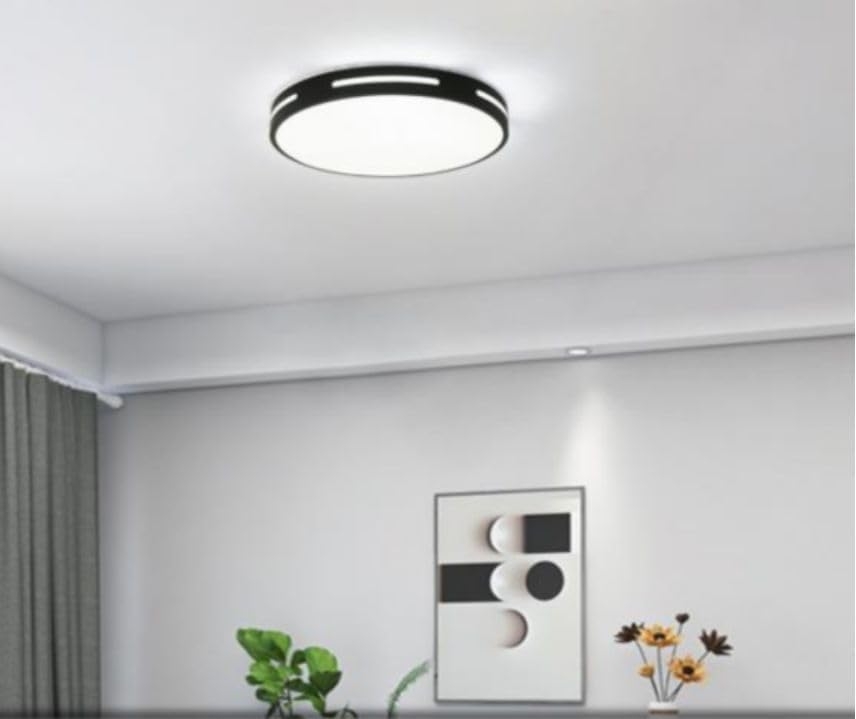 1047 Plafón de Techo LED 40W Lacado negro Ø40cm - Imagen 6