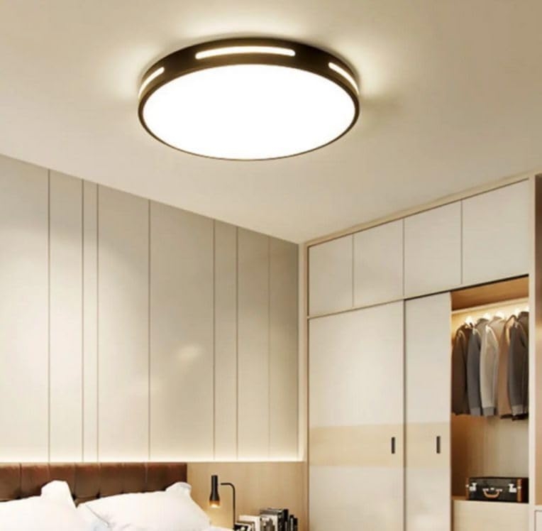 1047 Plafón de Techo LED 40W Lacado negro Ø40cm - Imagen 8