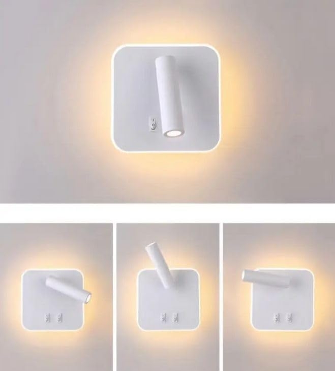 4004 Aplique LED de pared orientable, Blanco mate, led 12W 3000K - Imagen 2