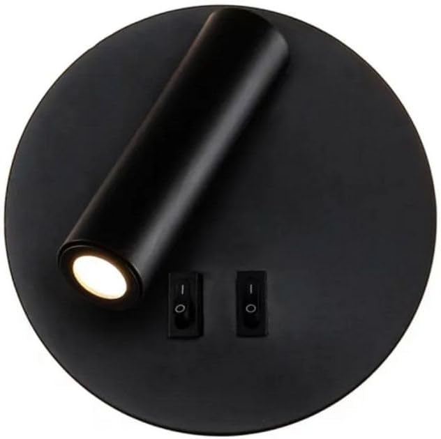 4116 Aplique LED de pared orientable y giratorio, lacado Negro mate, led 3+9W 3000K. - Imagen 4