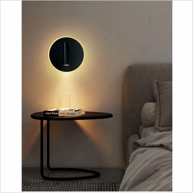 4116 Aplique LED de pared orientable y giratorio, lacado Negro mate, led 3+9W 3000K. - Imagen 6