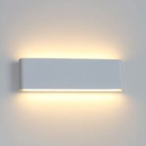 4132 Aplique led para interior o exterior ultradelgado, 20W Blanco 30cm