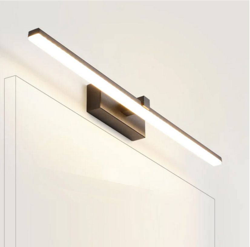 4119 Aplique LED  de pared para iluminar cuadros y espejos, led 8W y 800 lúmenes, tono de luz cálido, Negro mate. 40cm - Imagen 6