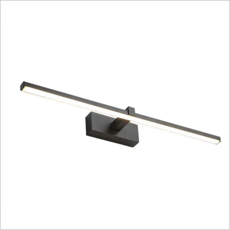 4119 Aplique LED  de pared para iluminar cuadros y espejos, led 8W y 800 lúmenes, tono de luz cálido, Negro mate. 40cm - Imagen 7