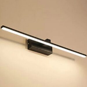 4119 Aplique LED  de pared para iluminar cuadros y espejos, led 8W y 800 lúmenes, tono de luz cálido, Negro mate. 40cm