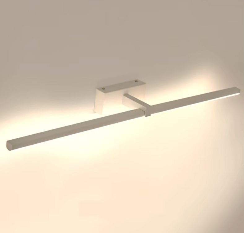 4120 Aplique LED de pared para iluminar cuadros y espejos, led 8W y 800 lúmenes, tono de luz cálido, Blanco mate. 40cm - Imagen 5