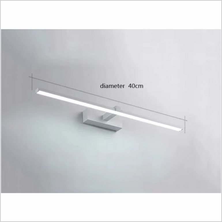 4120 Aplique LED de pared para iluminar cuadros y espejos, led 8W y 800 lúmenes, tono de luz cálido, Blanco mate. 40cm - Imagen 6
