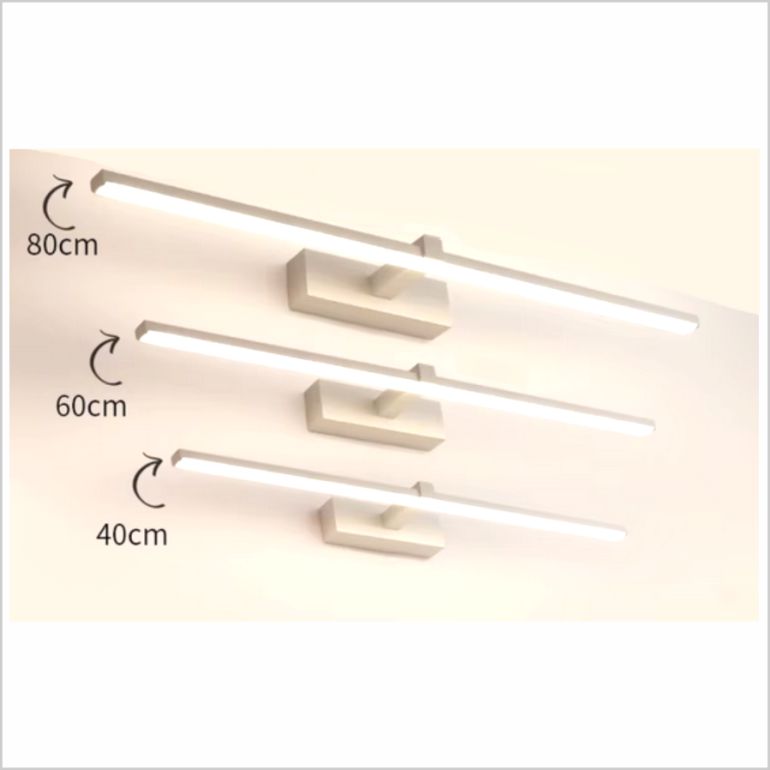 4120 Aplique LED de pared para iluminar cuadros y espejos, led 8W y 800 lúmenes, tono de luz cálido, Blanco mate. 40cm - Imagen 9