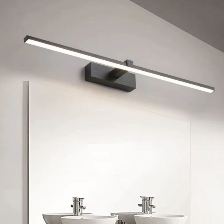 4121 Aplique LED de pared para iluminar cuadros y espejos, led 12W y 1200 lúmenes, tono de luz cálido, Negro mate. 60cm - Imagen 3