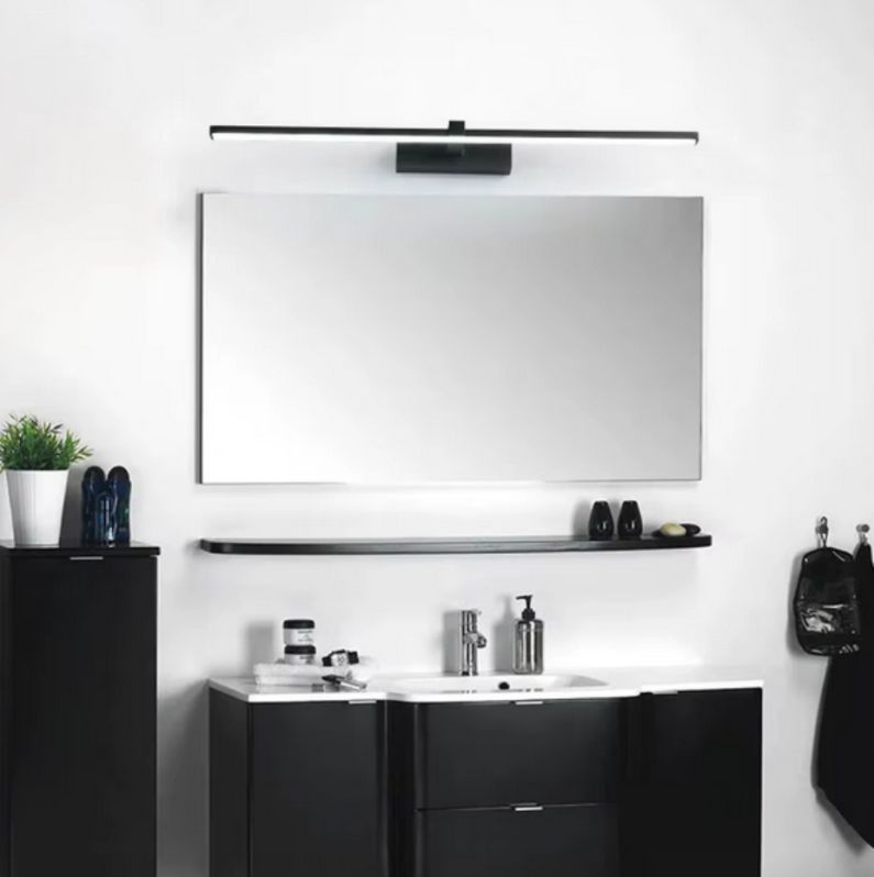 4121 Aplique LED de pared para iluminar cuadros y espejos, led 12W y 1200 lúmenes, tono de luz cálido, Negro mate. 60cm - Imagen 6