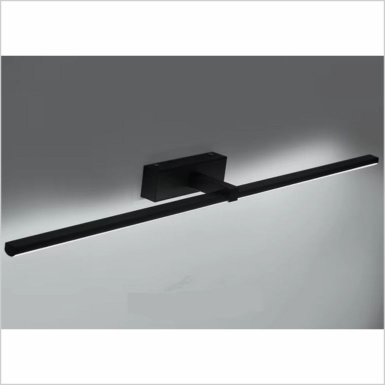 4121 Aplique LED de pared para iluminar cuadros y espejos, led 12W y 1200 lúmenes, tono de luz cálido, Negro mate. 60cm - Imagen 8