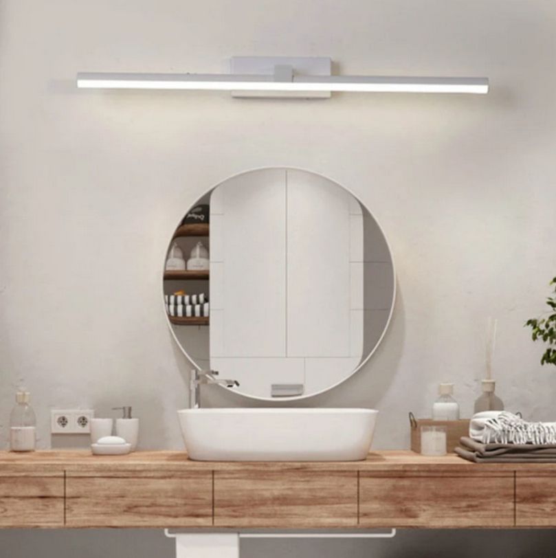 4122 Aplique LED de pared para iluminar cuadros y espejos, led 12W y 1200 lúmenes, tono de luz cálido, Blanco mate. 60cm - Imagen 7