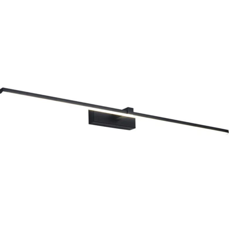 4123 Aplique LED de pared para iluminar cuadros y espejos, led 16W y 1600 lúmenes, tono de luz cálido, Negro mate. 80cm - Imagen 4