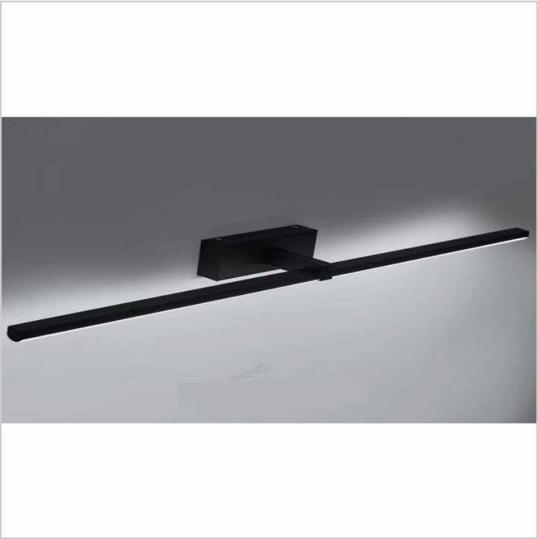 4123 Aplique LED de pared para iluminar cuadros y espejos, led 16W y 1600 lúmenes, tono de luz cálido, Negro mate. 80cm - Imagen 9
