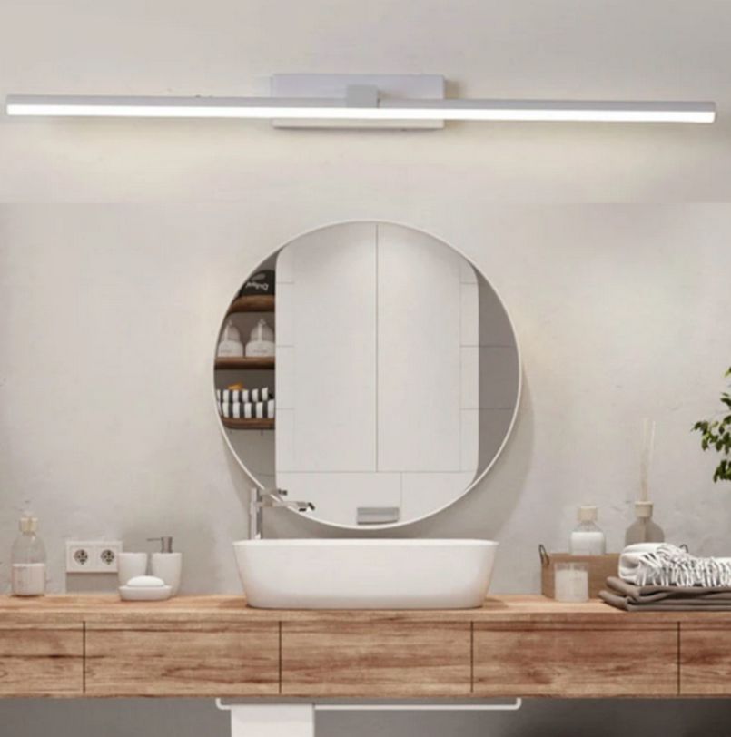 4124 Aplique LED de pared para iluminar cuadros y espejos, led 16W y 1600 lúmenes, tono de luz cálido, Blanco mate. 80cm - Imagen 7