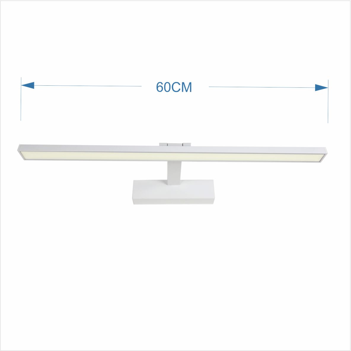 4128 Aplique LED de pared 60 cm – BLANCO mate, 14W, luz cálida. Articulado - Imagen 2