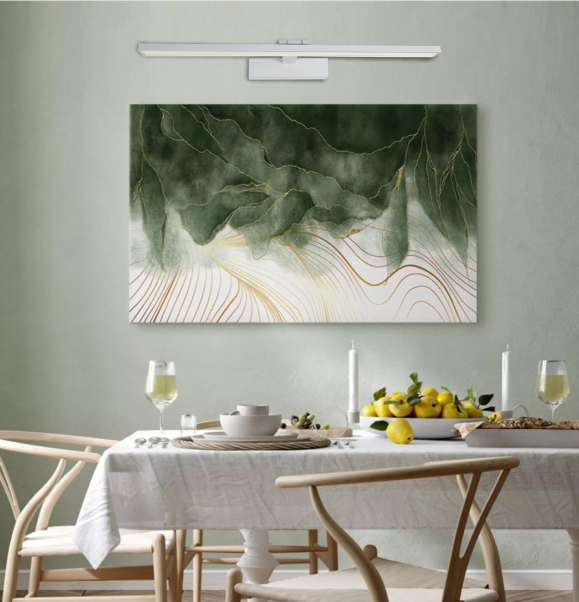 4128 Aplique LED de pared 60 cm – BLANCO mate, 14W, luz cálida. Articulado - Imagen 3