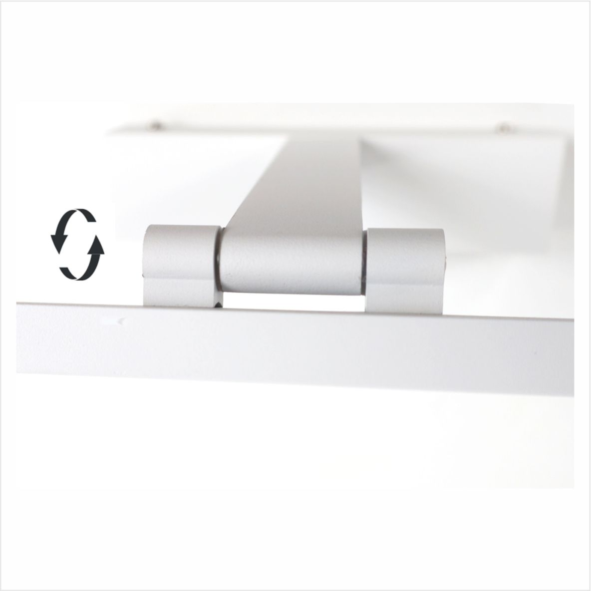 4128 Aplique LED de pared 60 cm – BLANCO mate, 14W, luz cálida. Articulado - Imagen 8