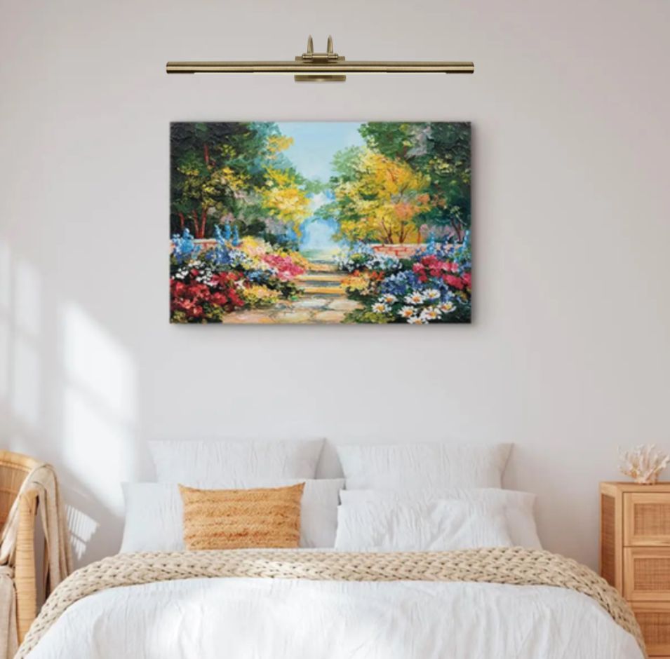 4135 Aplique led de pared 65cm 12W Bronce, luz calida, articulado - Imagen 6