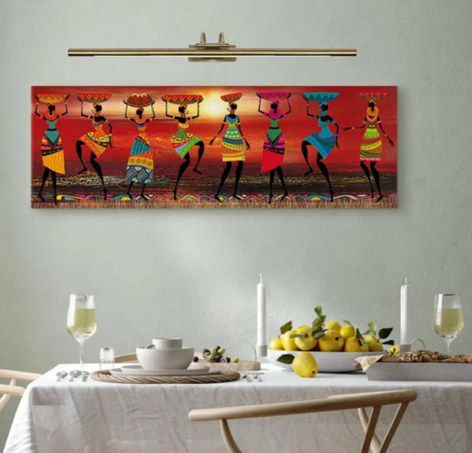4136 Aplique Led de pared 90cm 16W Bronce luz calida, articulado - Imagen 5