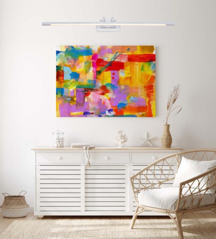 4133 Aplique led de pared 90 CM 16W Blanco mate, luz calida Articulado. - Imagen 8